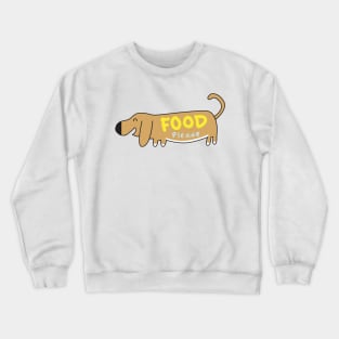 Basset Hound Dog Happy and Hungry Crewneck Sweatshirt